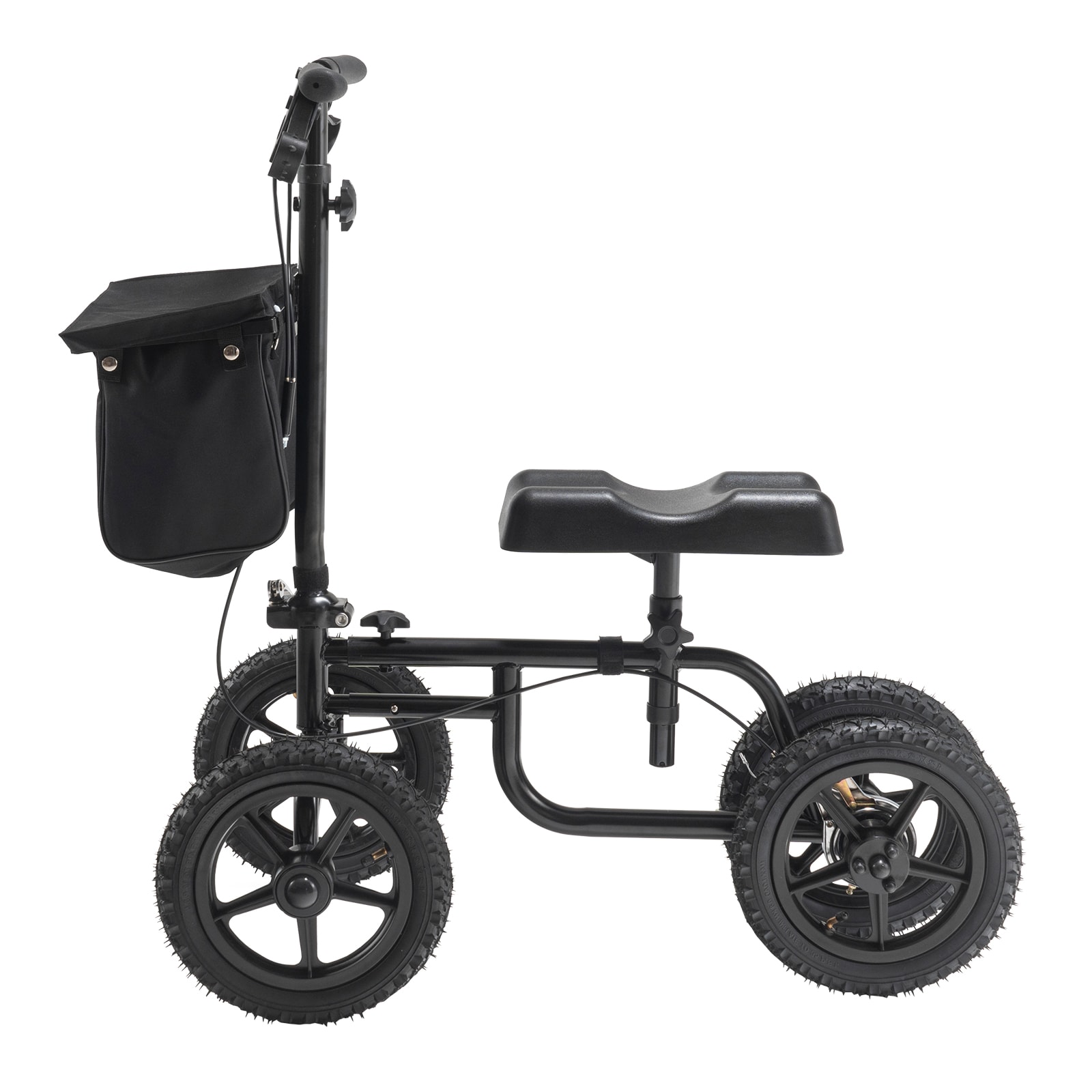 Folding Knee Scooter Steerable Knee Walker For Leg Recovery_voghion.com